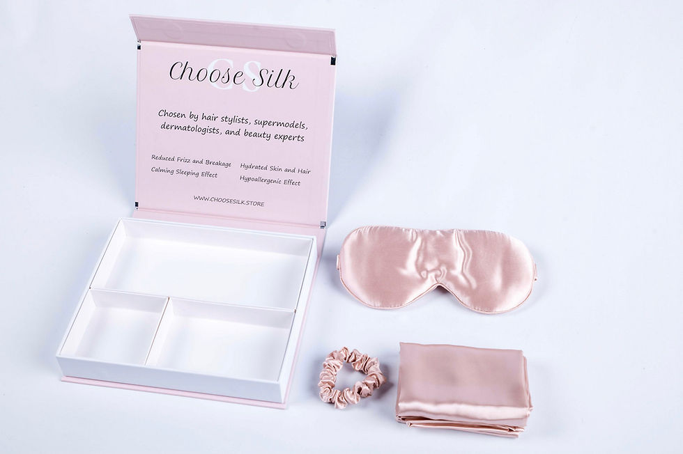 Thumbnail: The Ultimate Silk Sleeping Set - Pink