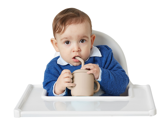 sippy set para bebés de silicona y hermético | navik