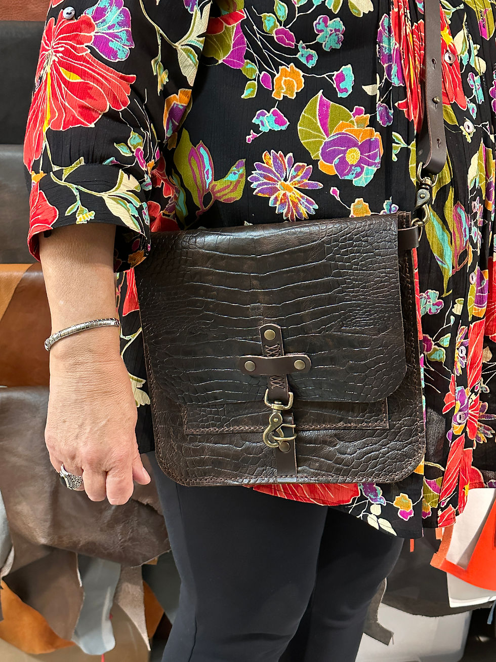 Schoudertas model M, workshop tas maken