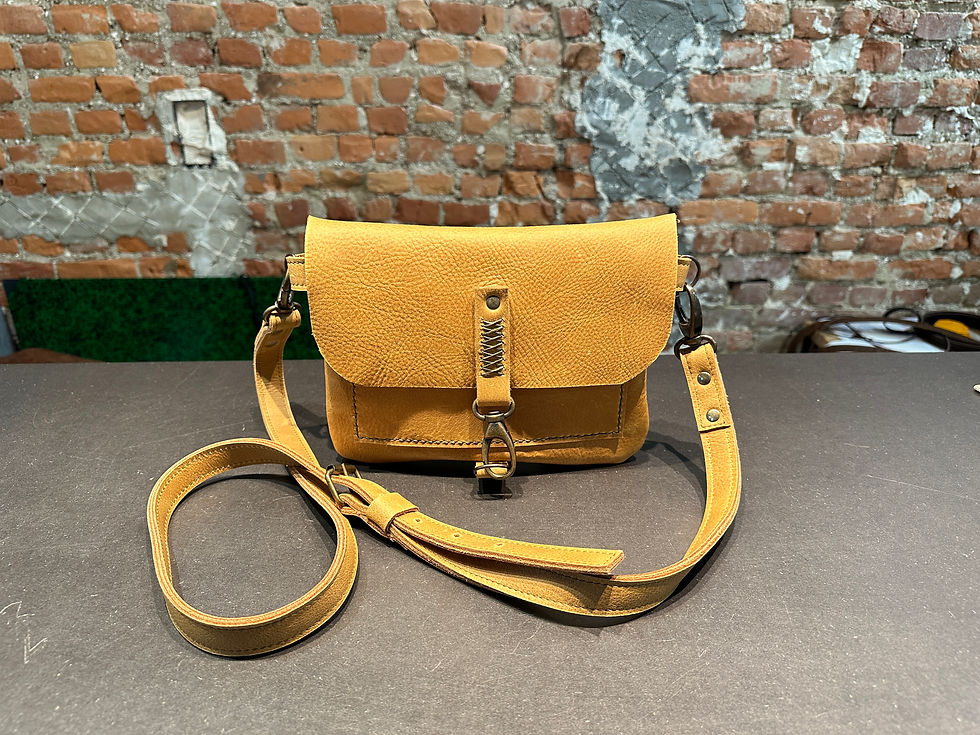 Shoudertas model S, workshop tas maken