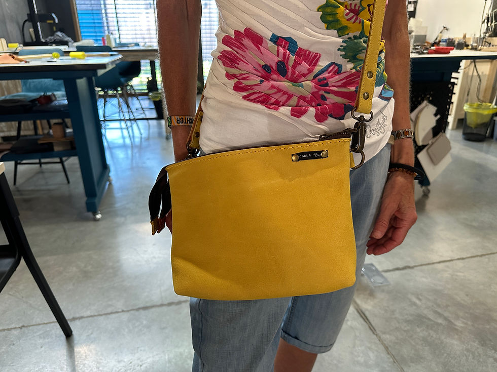 Schoudertas, aagepast model, workshop tas maken