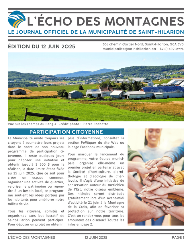Journal municipal - juin