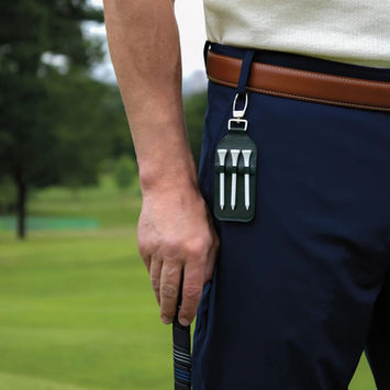 Ettinger leather golf accessory caddy from their Capra Collection