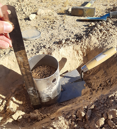 Soil field sampling