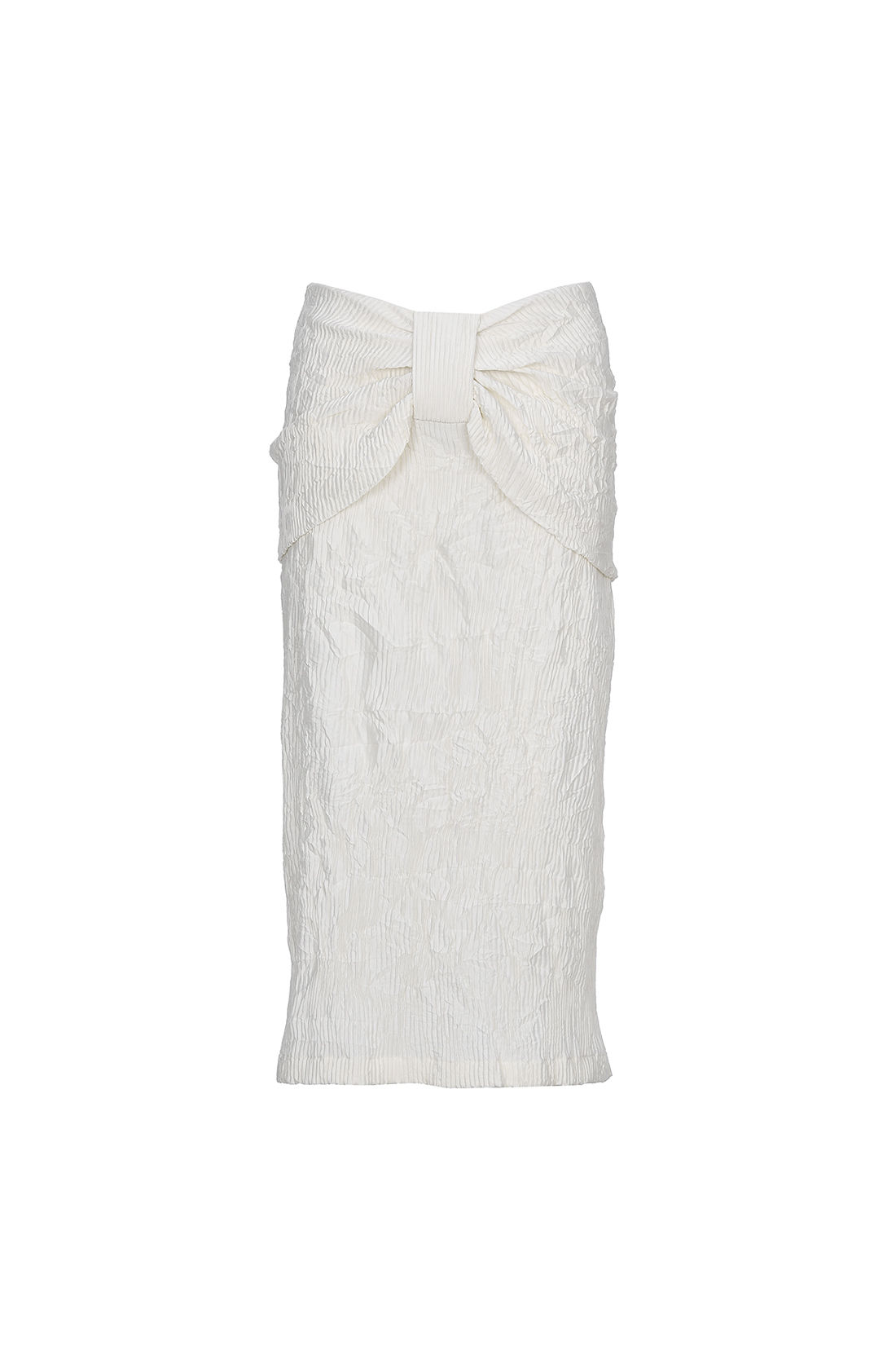 Crinkle Ribbon Drape Skirt