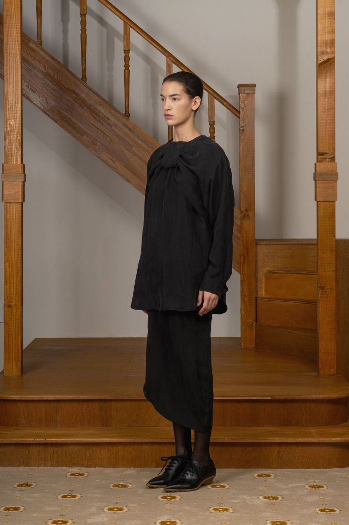 Thumbnail: Ribbon Drape Shirt