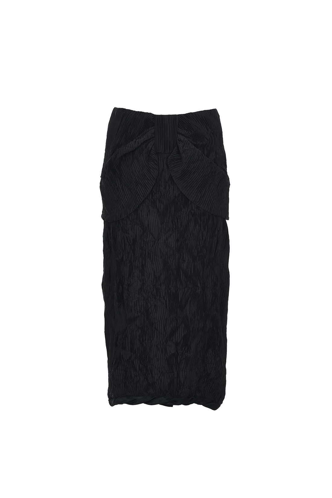 Crinkle Ribbon Drape Skirt