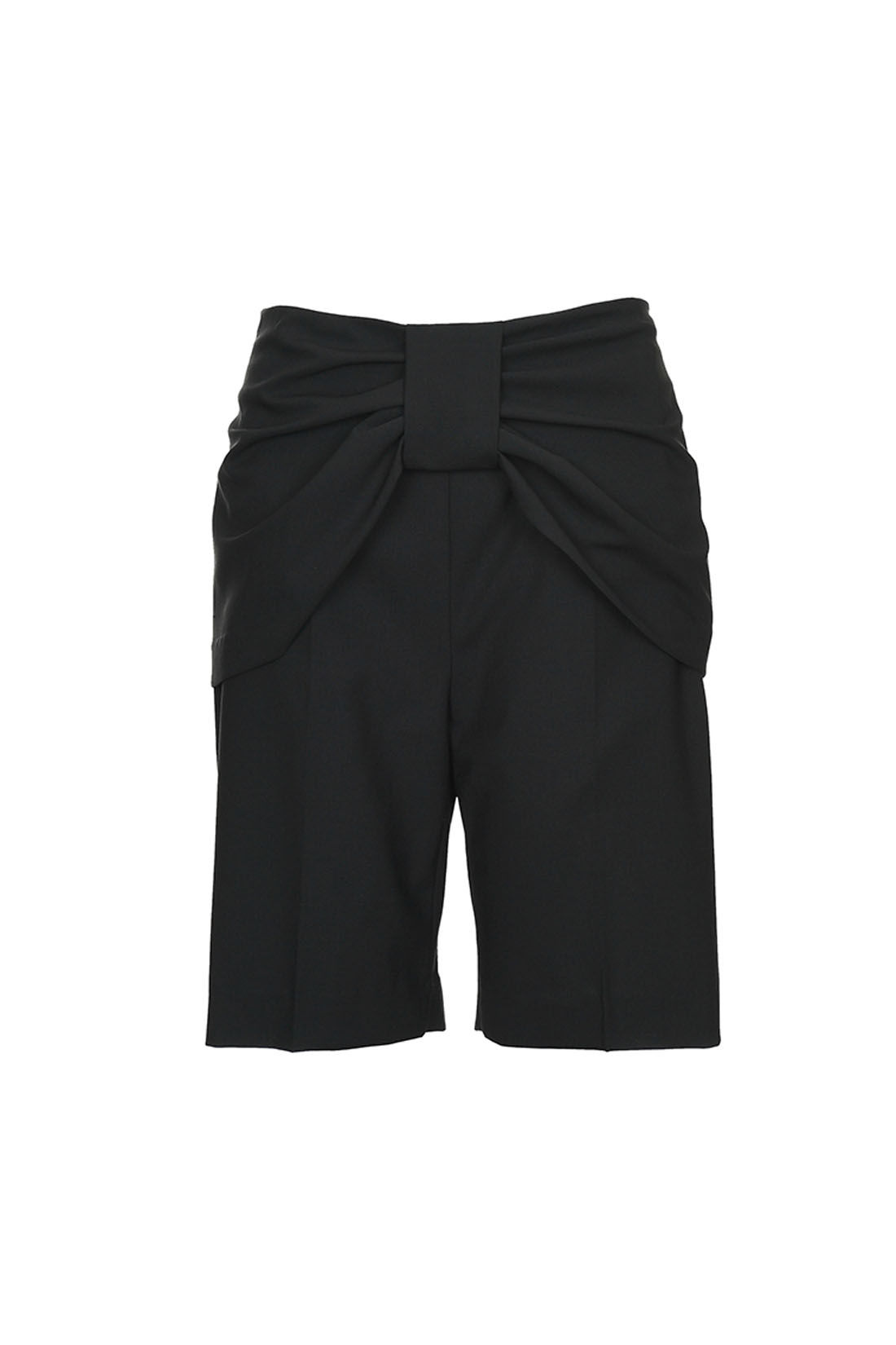 Ribbon Drape Bermuda Pants