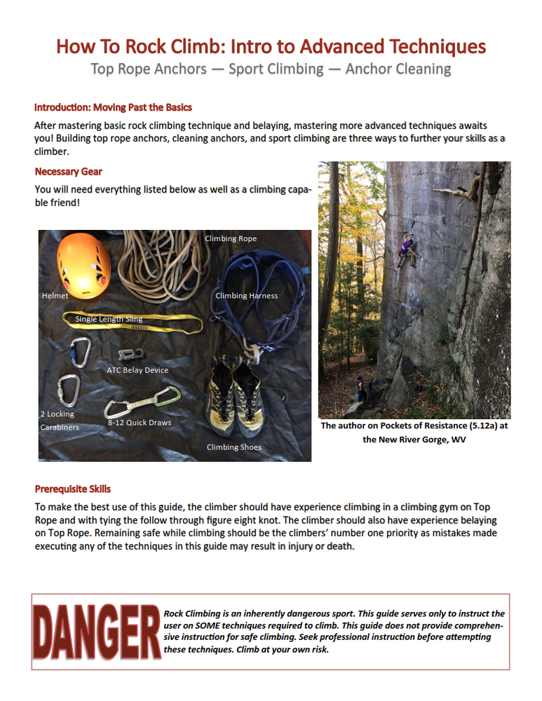 College Essays Part 1 How to Rock Climb