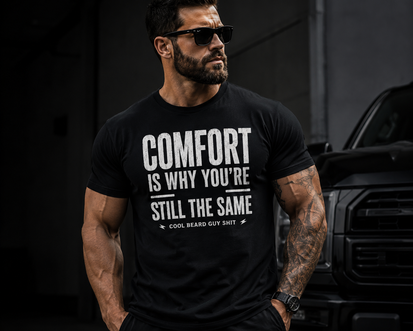 Comfort Is Why You're Still The Same Tee - Motivational Graphic T-Shirt
