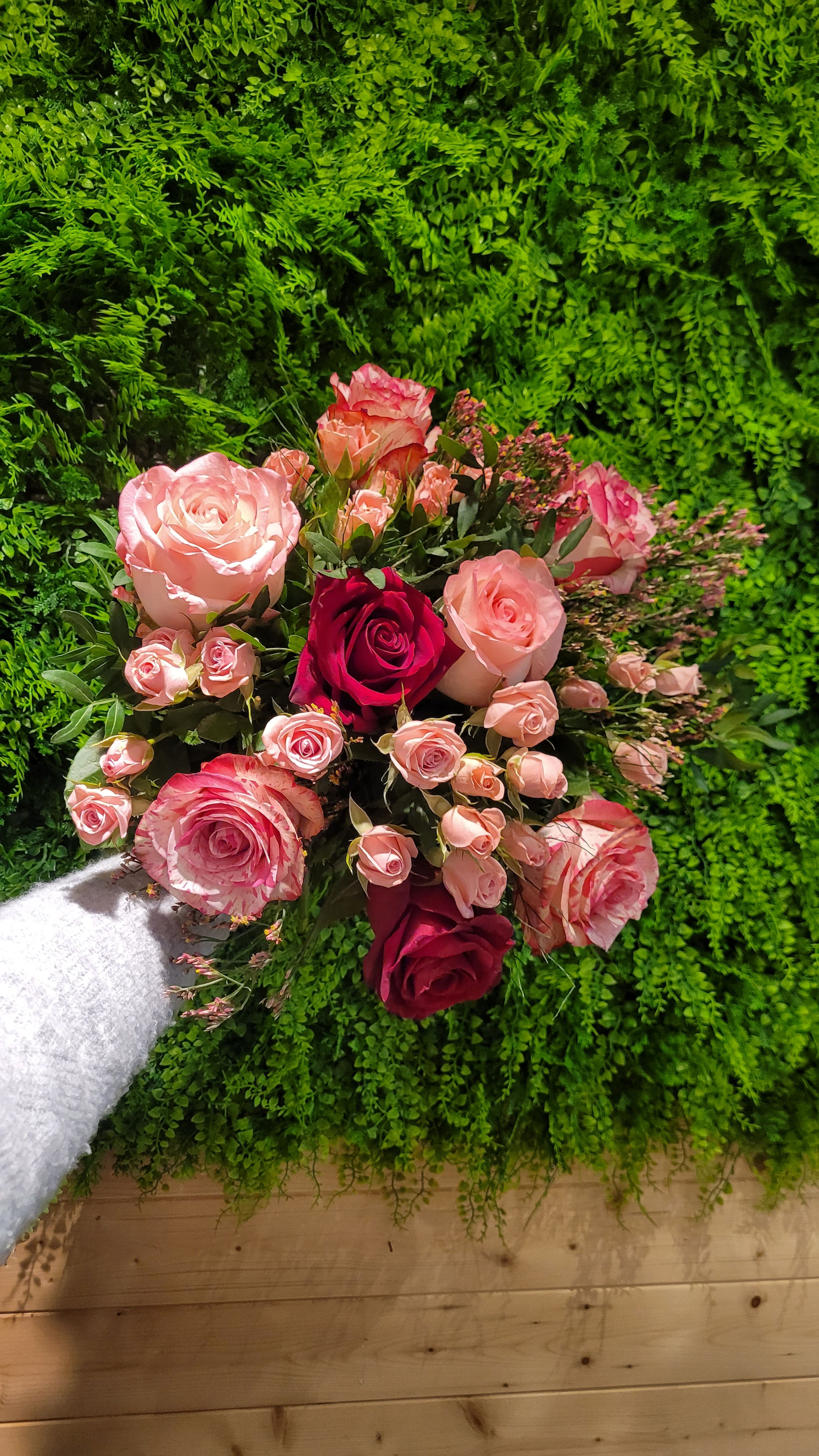 Bouquet de Rose rouge & Rose