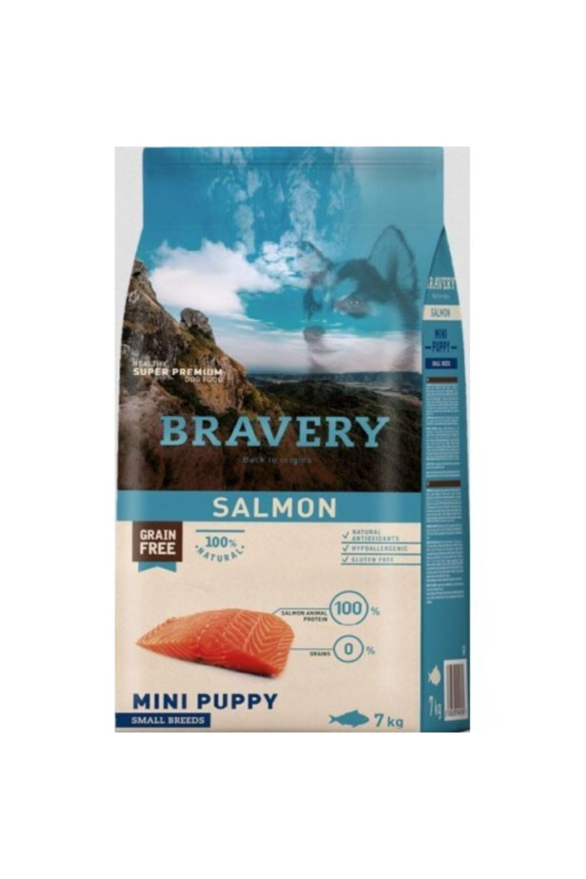 Bravery
Mını Puppy Small Breed Salmon Köpek Maması 2kg