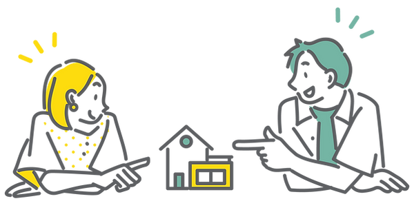 住まいについて話し合う夫婦