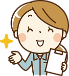 説明をする女性作業員