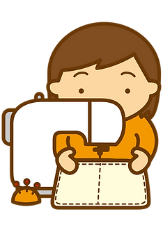 ミシンを使う女性