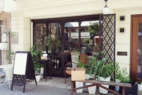 店舗のエントランス