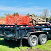 Dumpster filled with construction debris