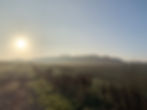 The view of Old Sarum on a misty morning