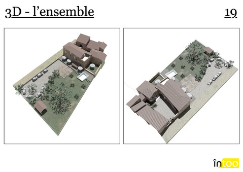 rénovation extérieure de la maison avec parking