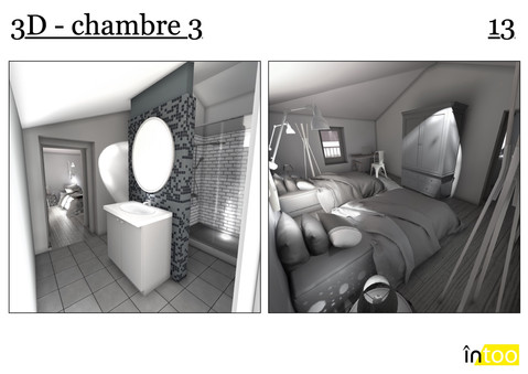 chambre enfant 2 personnalisée avec salle de bain