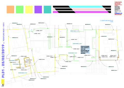 plan de peinture des murs rdc