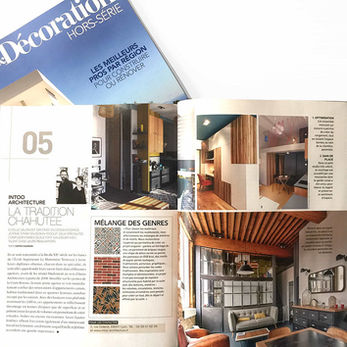 Parution intoo architecture dans le magazine Art et Décoration / avril 2019
Nous remercions chaleureusement Art & Décoration pour la mise en lumière de notre projet. C’est un honneur de voir notre travail reconnu et partagé avec vos lecteurs, qui apprécient l’art de vivre, le design et l’attention aux détails.
Cette parution est pour nous une belle reconnaissance de notre démarche créative et de notre engagement à concevoir des intérieurs uniques, harmonieux et sur-mesure. Merci pour votre confiance et votre soutien.