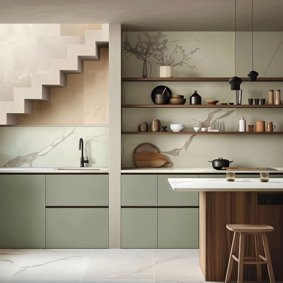 cuisine d'un appartement contemporain