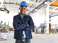 Portrait d'ouvrier industriel