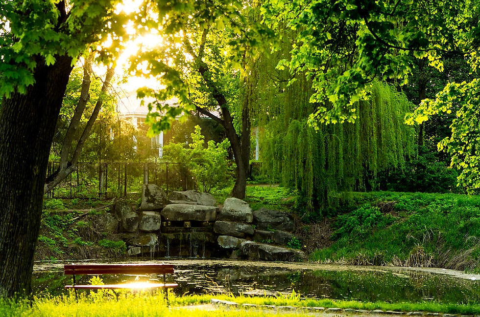 The unique Alexandria park in Kyiv, Ukraine