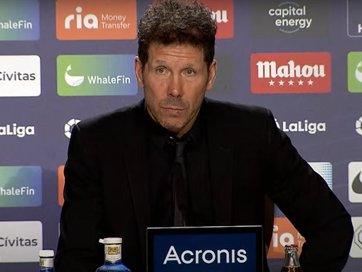 Simeone: "Los jugadores han jugado con la intensidad y la necesidad de buscar la victoria"