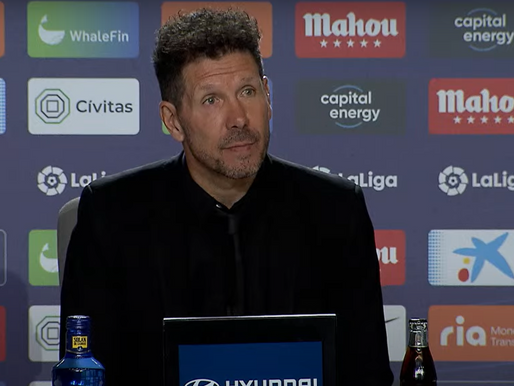 Simeone: "Hemos tenido ocasiones, pero Lecomte y el Espanyol han hecho un buen partido"