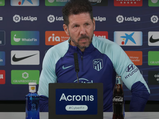 Simeone: "Esto es como una familia. Si hay un problema, estamos todos juntos"