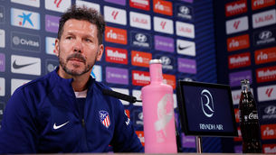 Simeone, respecto a su renovación: "Lo más importante es el partido de mañana"