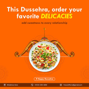 Free Dussehra Social Media Post Design | Download Editable Templates | Happy Dussehra Post Design – Free Download for Social MediaFestival Special: Free Dussehra Creative Designs for Brands & Business