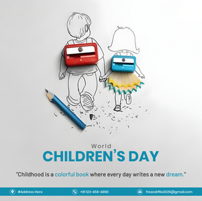 Children’s Day Creative Design | Children’s Day Free Poster Design | Happy Children’s Day Banner | Children’s Day Free Editable Design
