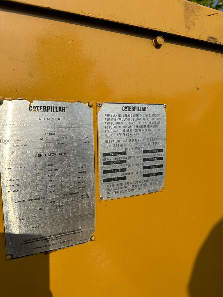 Thumbnail: CATERPILLAR 3508 1000 KVA GENERATOR SET