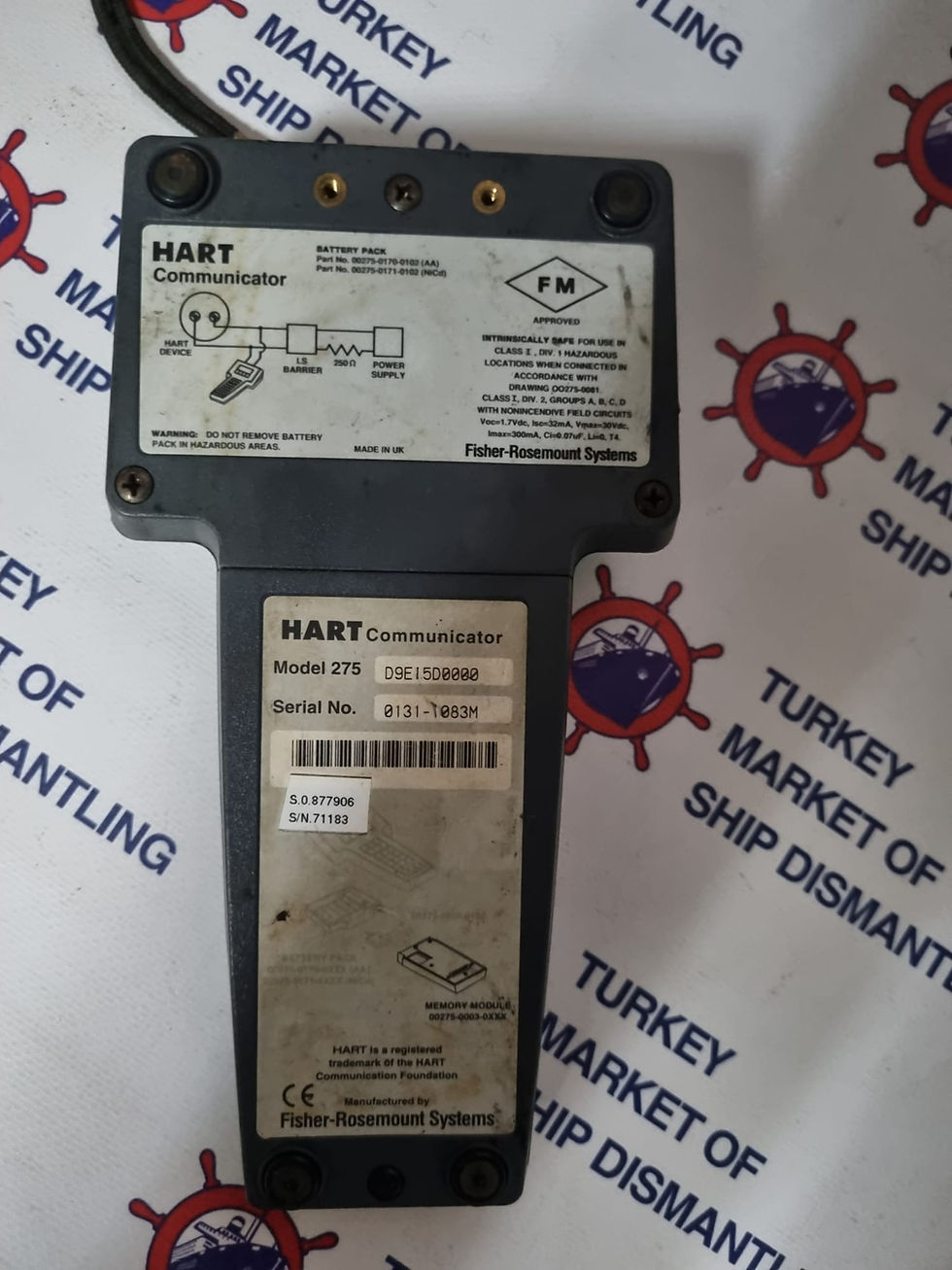 Thumbnail: Hart 275 Field Communicator Fisher Rosemount System For Hart Transducer Setting
