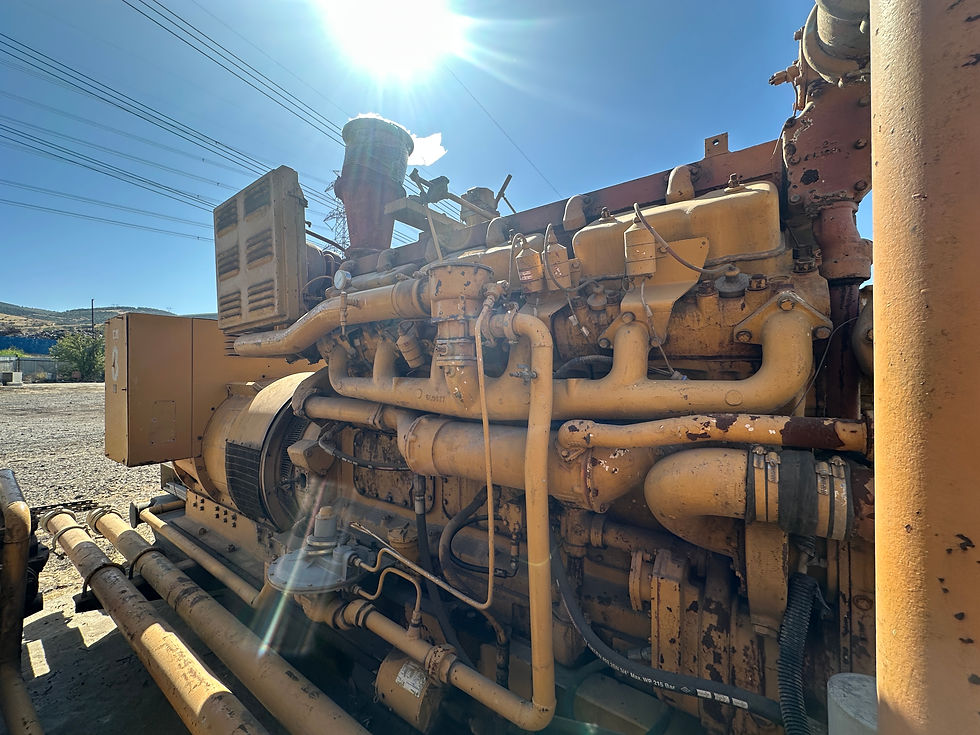 Küçük resim: Caterpillar Model G398TA SERIAL 67B501 1000 Kva Natural Gas Generator Set
