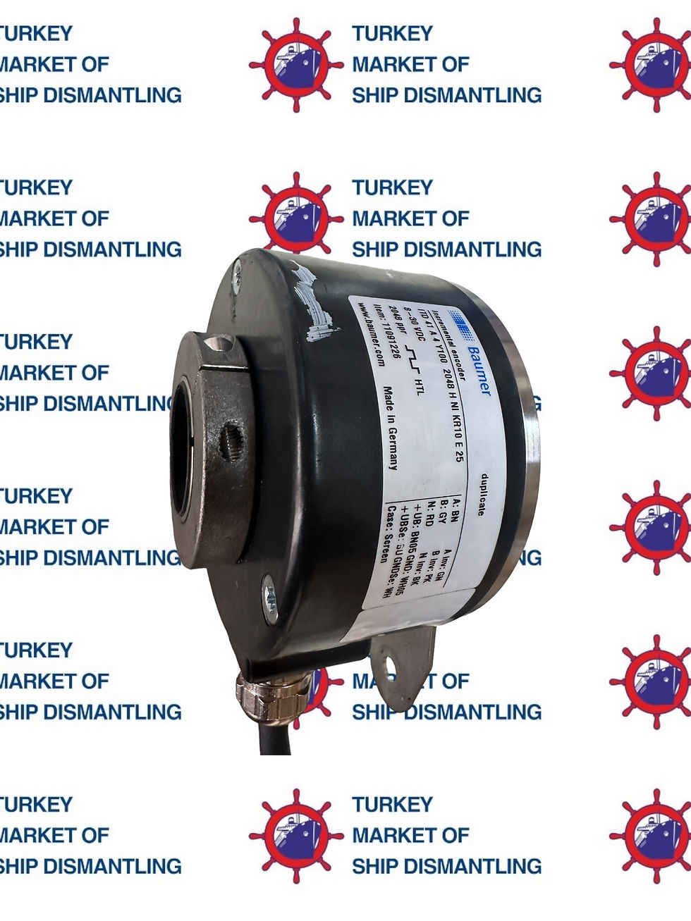 Thumbnail: Baumer Incremental encoder ITD 41 A 4 Y100 2048 H NI KR10 E 25