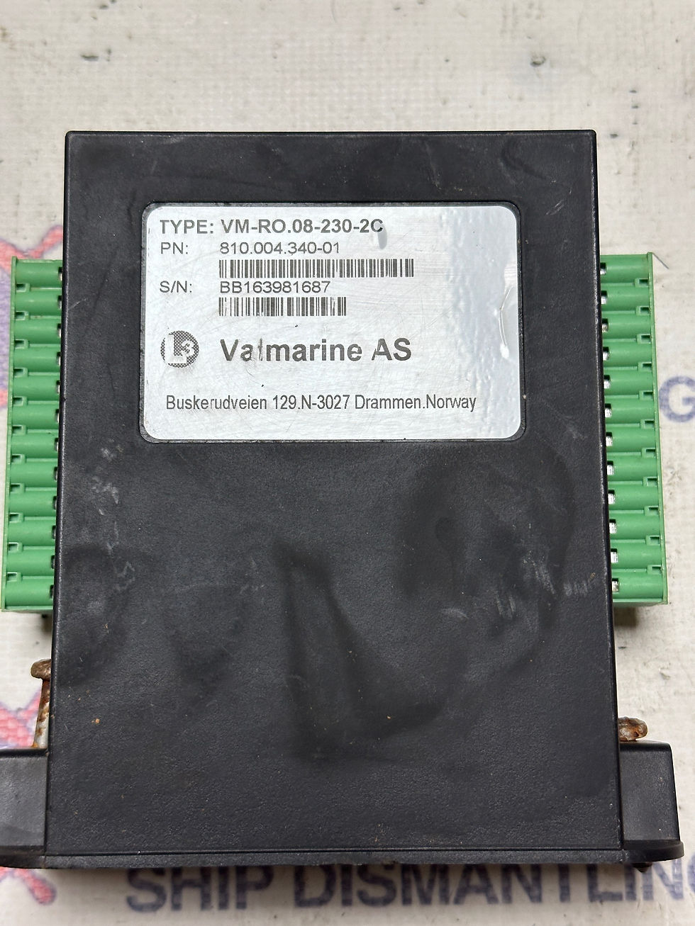 Thumbnail: WARTSILA VALMARINE VM RO.08-230-2C 810.004.340-02 MODULE