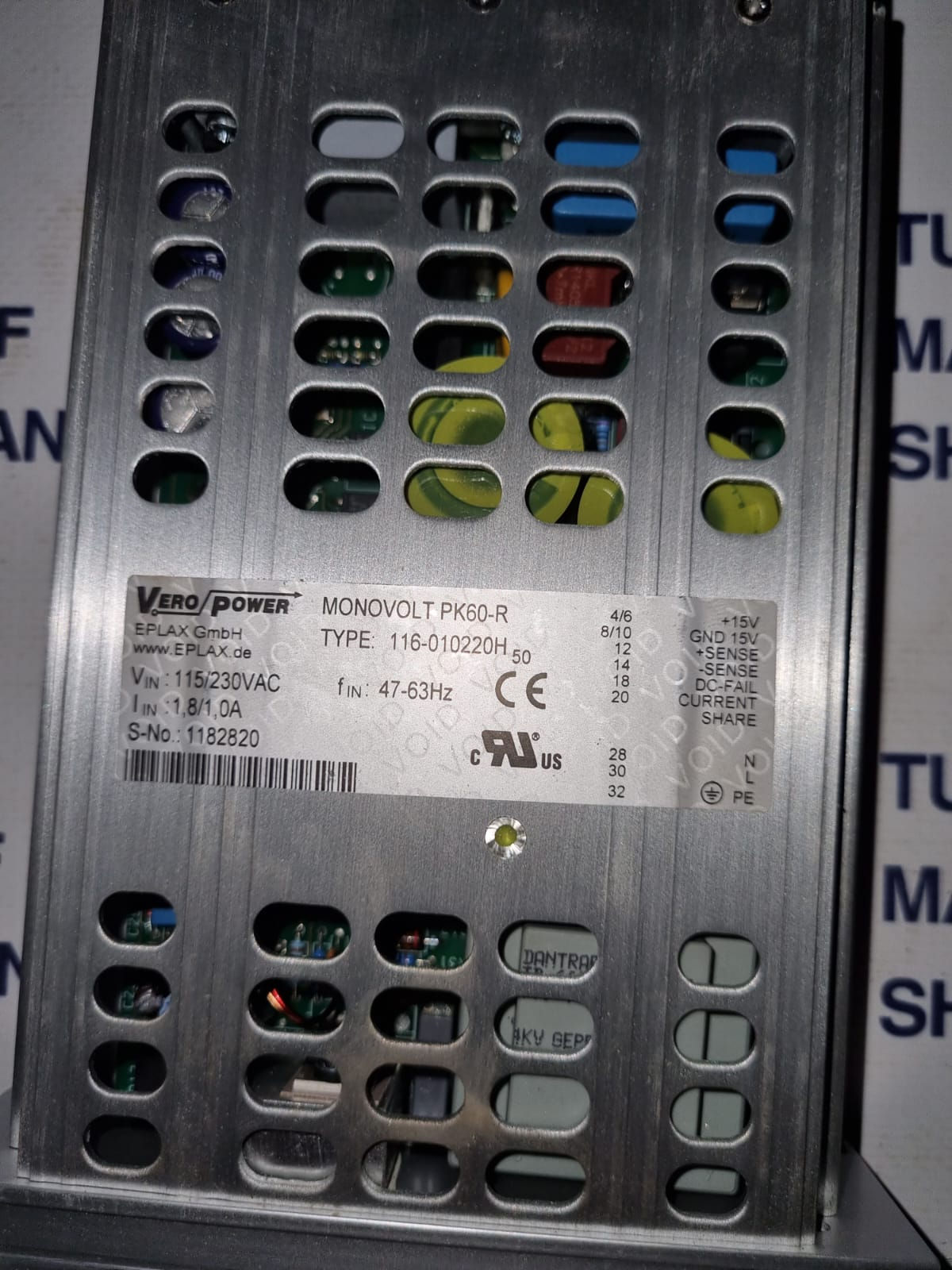 Vero Power MONOVOLT PK60-R Power Supply