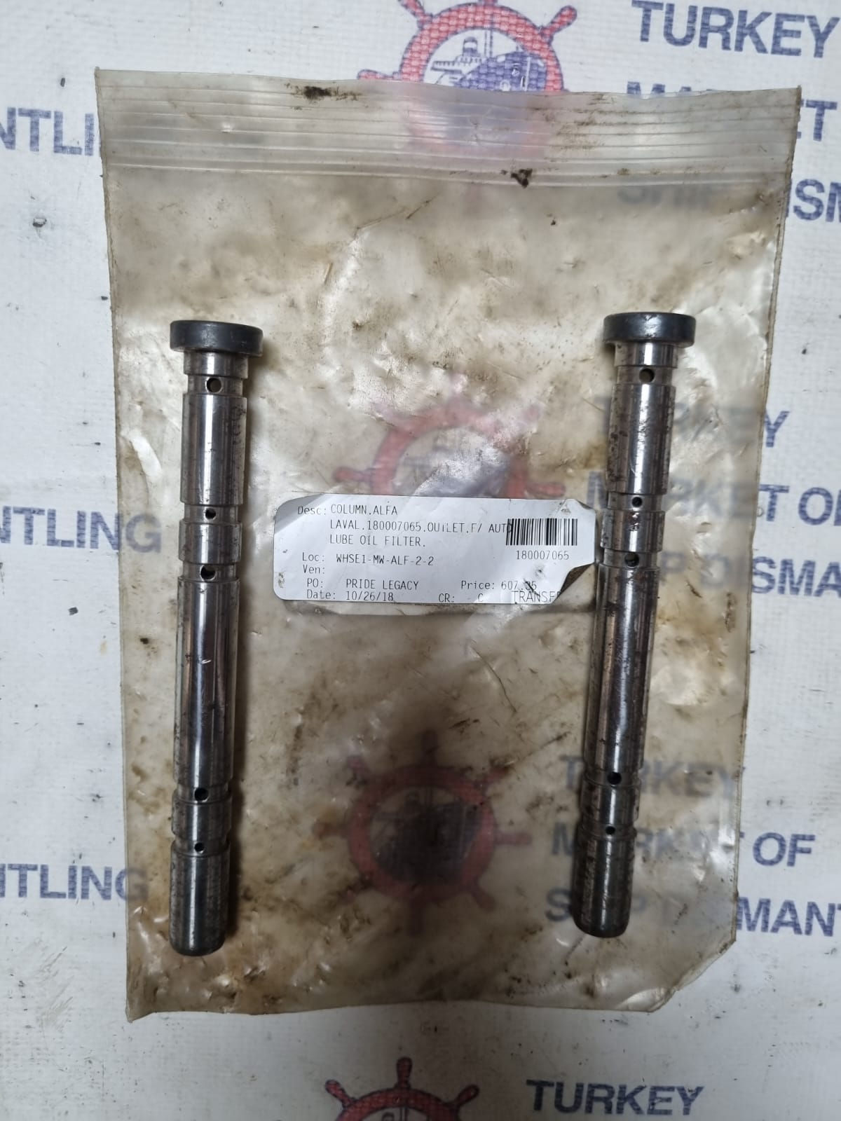 Alfa laval 18007065 Lube Oil Outlet F