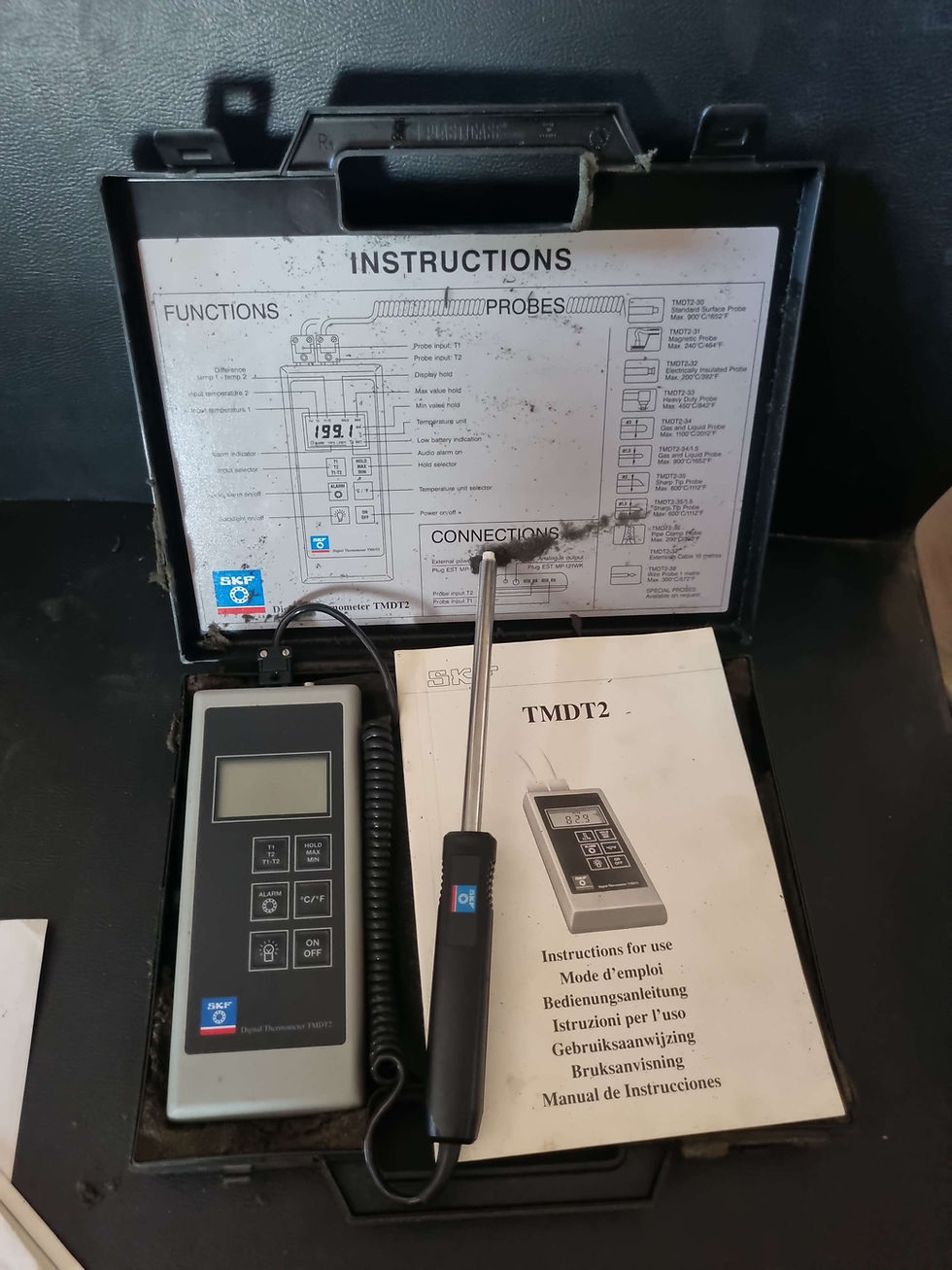 Küçük resim: Skf Tmdt2 Digital Thermometer -200°C-1350°C


