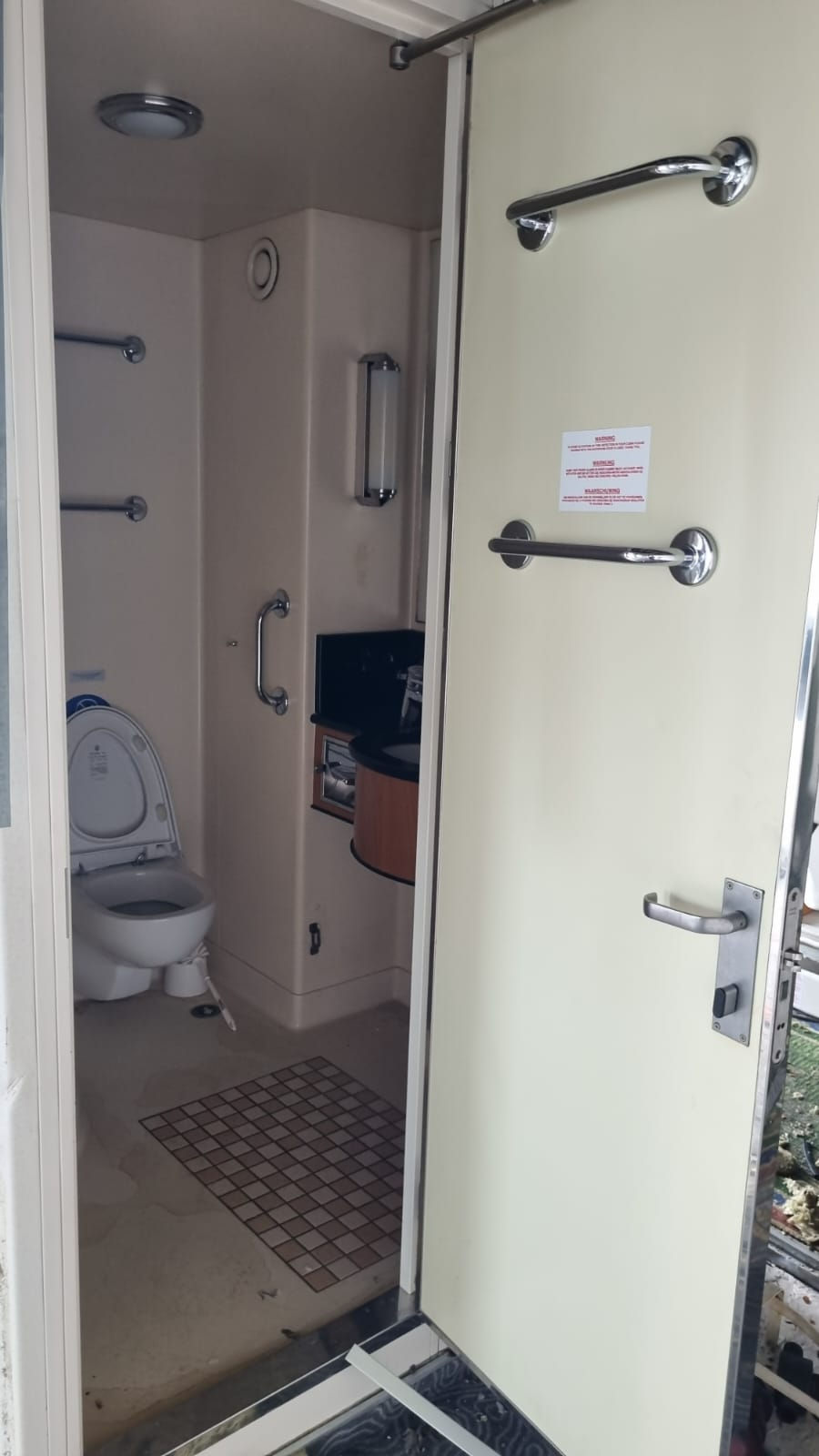 Thumbnail: Prefabricated Shower Wc Fittings Cabin With Evac Sanitary System Toilet
