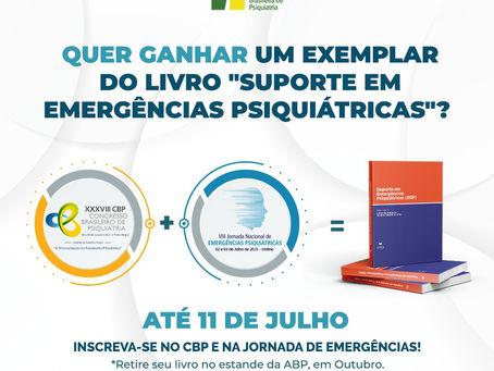 Quer ganhar um exemplar do livro "Suporte em Emergências Psiquiátricas"? Veja como!