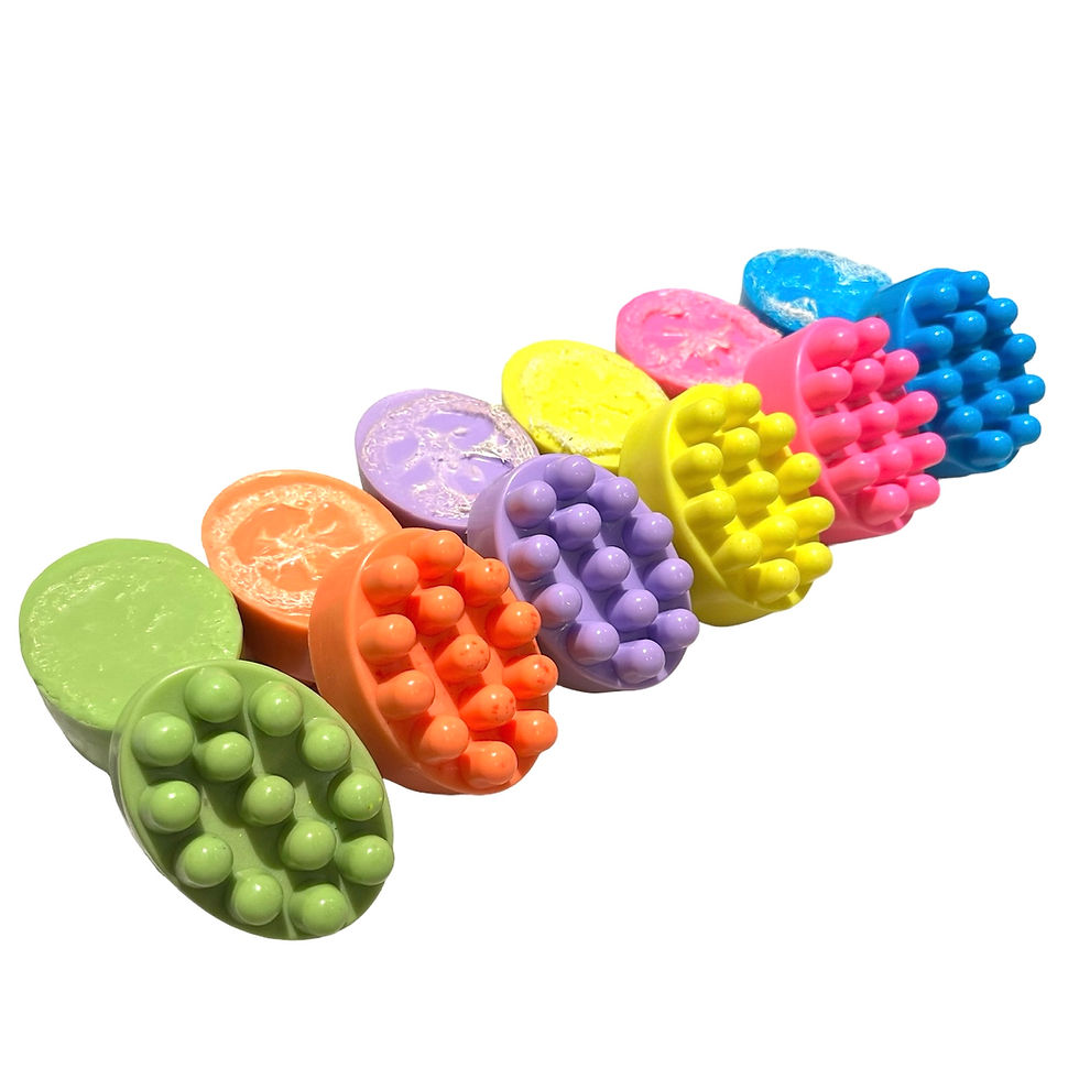 Thumbnail: Shea Butter Massage Soap with Loofah, Melt & Pour