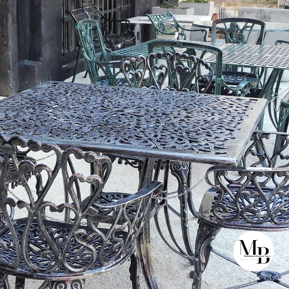 Miniatura: Conjunto Boston (mesa 100cm cuadrada + 4 sillas)