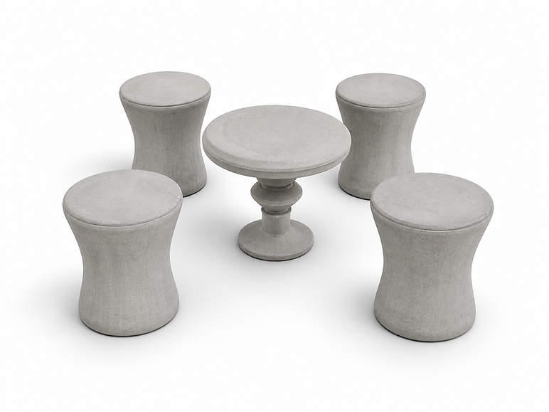 CONJUNTO MESA V-KY + 4 BANCOS HONGUITO