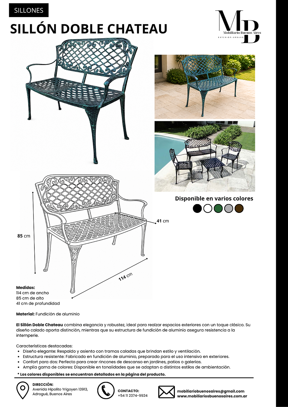 Miniatura: Sillón doble Chateau
