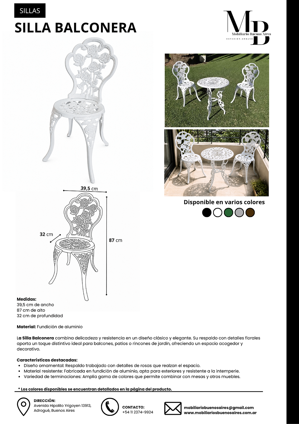 Miniatura: Silla Balconera